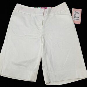 Lilly Pulitzer Chipper Shorts Size 2 White New with Tags